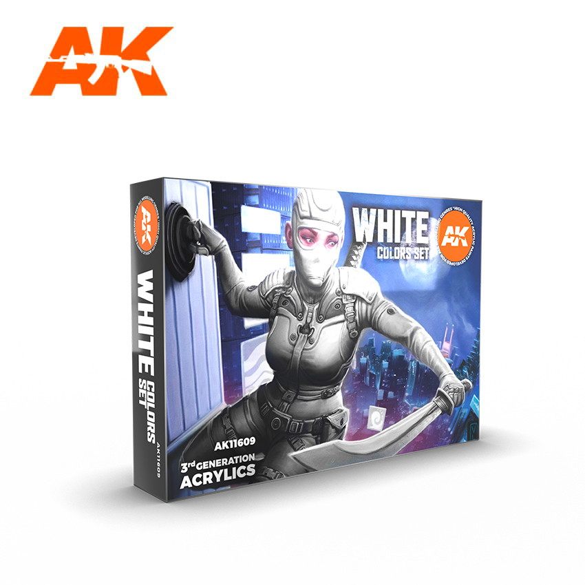 【新製品】AK11609 ホワイトカラーズ6色セット 【AKアクリル3G (サードジェネレーション)】