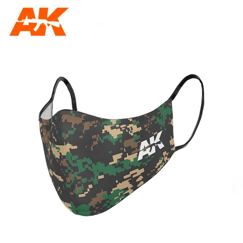 【新製品】AK09158 フェイスマスク（クラシックカモ03） デジタルウッドランド
