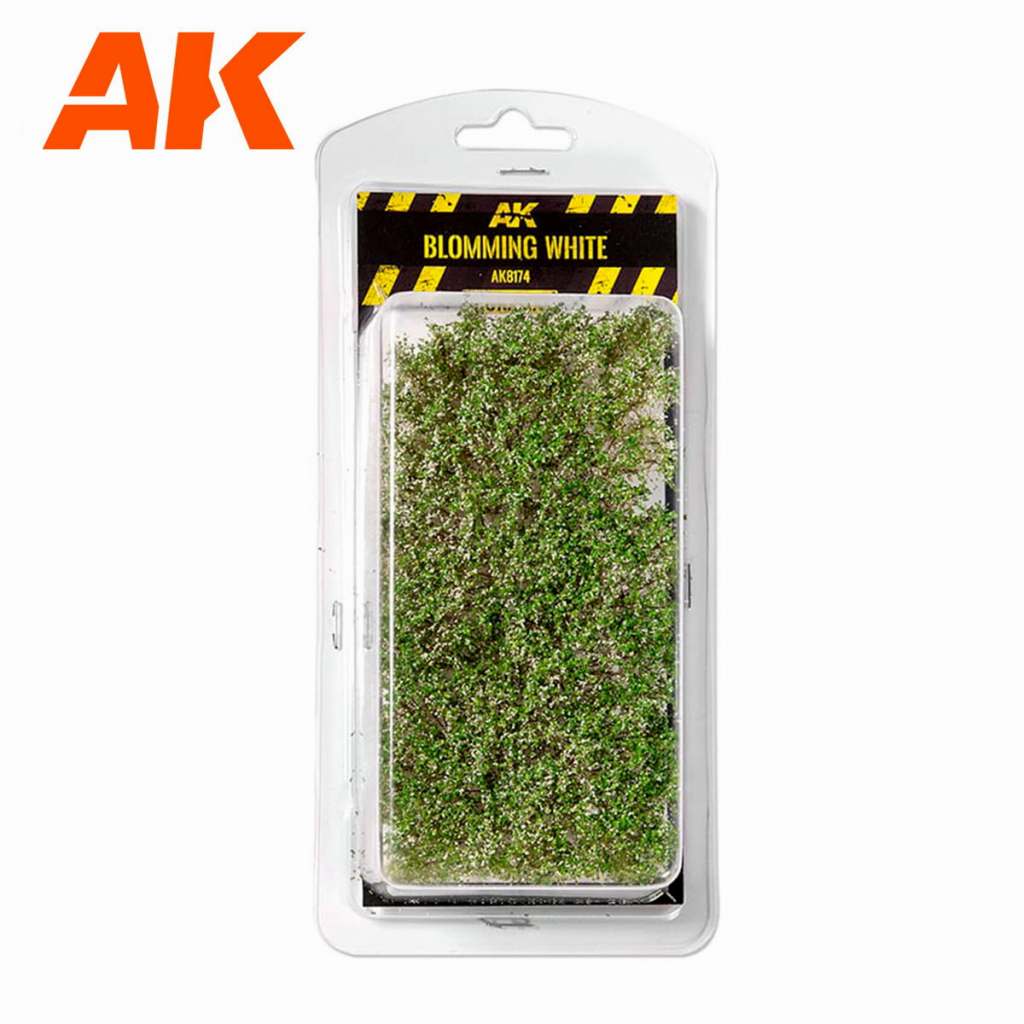 【新製品】AK8174 灌木 ホワイトの花つき