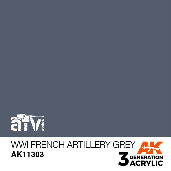 【新製品】AK11303 WWI フレンチアーティレリーグレイ 【AKアクリル3G (サードジェネレーション)】