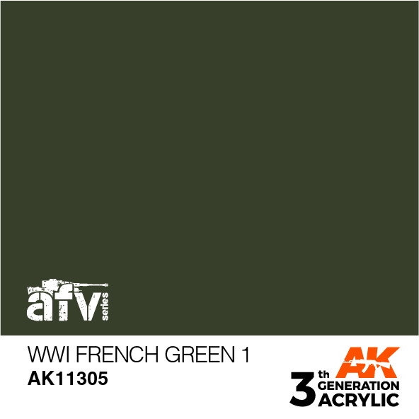 【新製品】AK11305 WWI フレンチグリーン1 【AKアクリル3G (サードジェネレーション)】