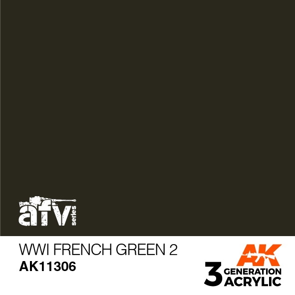 【新製品】AK11306 WWI フレンチグリーン2 【AKアクリル3G (サードジェネレーション)】