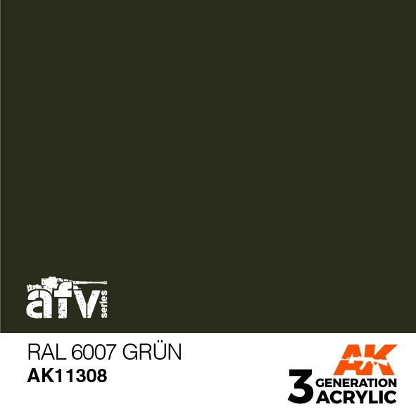 【新製品】AK11308 RAL6007 グリュン 【AKアクリル3G (サードジェネレーション)】