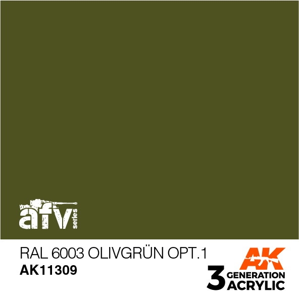 【新製品】AK11309 RAL6003 オリーフグリュンopt1 【AKアクリル3G (サードジェネレーション)】
