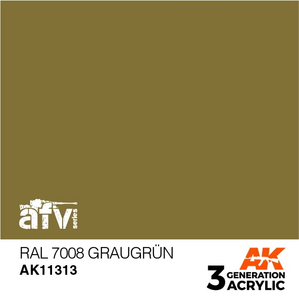 【新製品】AK11313 RAL7008 グラウグリュン 【AKアクリル3G (サードジェネレーション)】