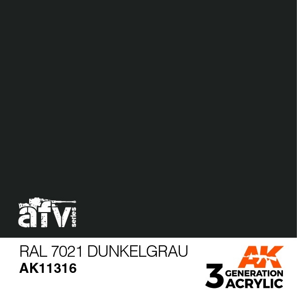 【新製品】AK11316 RAL7021 デュンケルグラウ 【AKアクリル3G (サードジェネレーション)】
