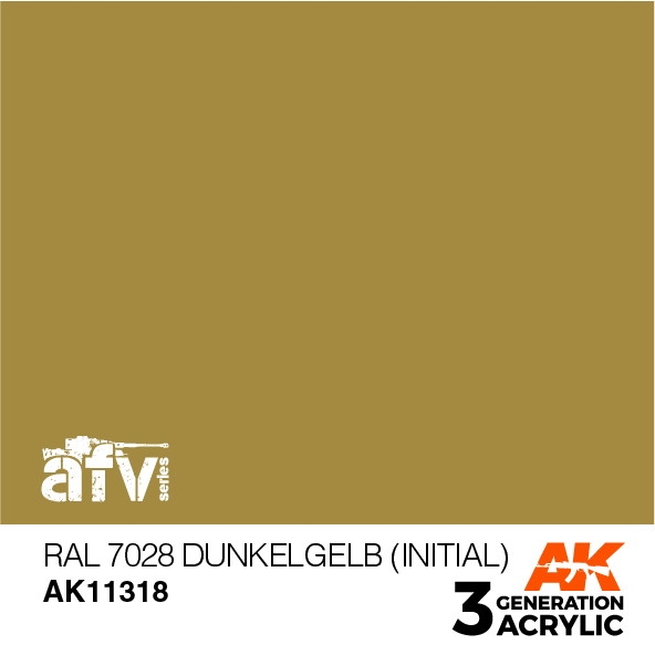 【新製品】AK11318 RAL7028 デュンケルゲルプ(初期) 【AKアクリル3G (サードジェネレーション)】