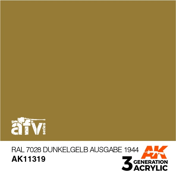 【新製品】AK11319 RAL7028 デュンケルゲルプ・アウスゲーベ1944 【AKアクリル3G (サードジェネレーション)】