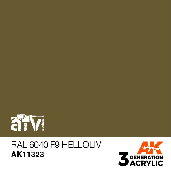 【新製品】AK11323 RAL6040 F9ヘルオリーフ 【AKアクリル3G (サードジェネレーション)】