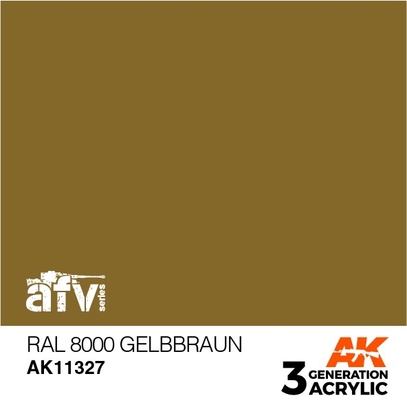 【新製品】AK11327 RAL8000 ゲルプブラウン 【AKアクリル3G (サードジェネレーション)】