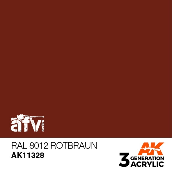【新製品】AK11328 RAL8012 ロートブラウン 【AKアクリル3G (サードジェネレーション)】