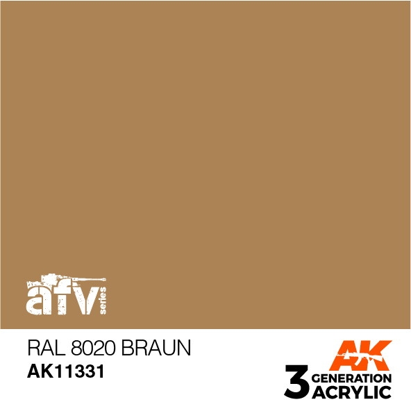 【新製品】AK11331 RAL8020 ブラウン 【AKアクリル3G (サードジェネレーション)】