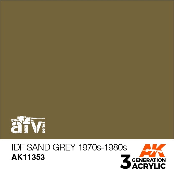 【新製品】AK11353 IDFサンドグレイ1970s-80s 【AKアクリル3G (サードジェネレーション)】