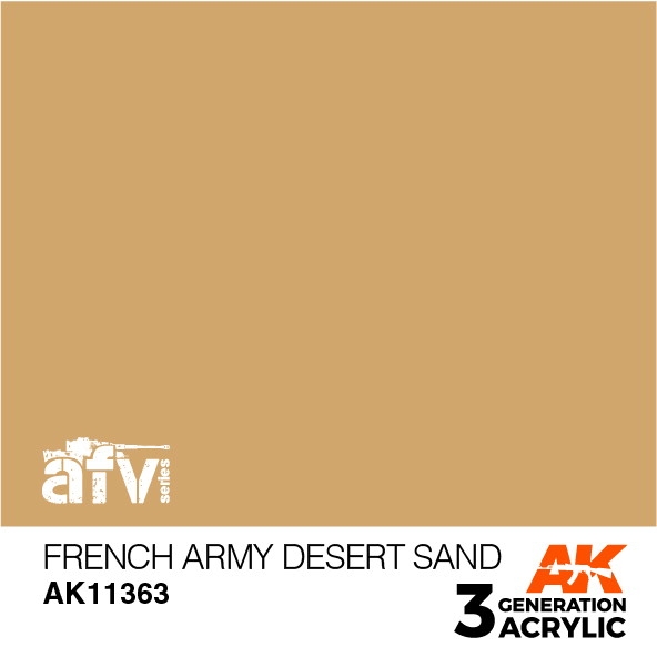 【新製品】AK11363 フランス軍デザートサンド 【AKアクリル3G (サードジェネレーション)】