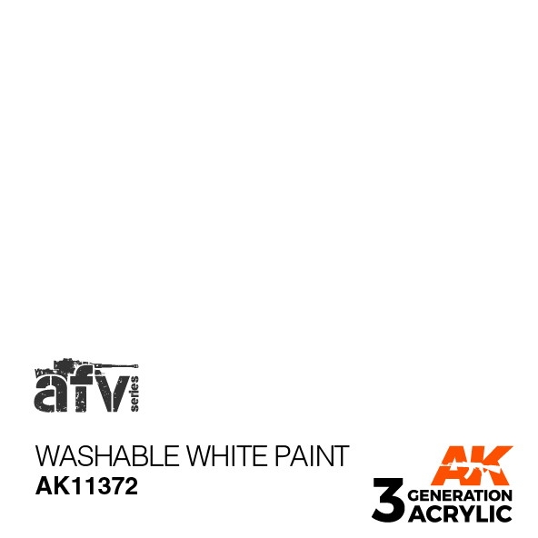 【新製品】AK11372 ウォッシャブルホワイトペイント 【AKアクリル3G (サードジェネレーション)】