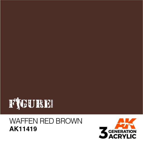 【新製品】AK11419 ヴァッフェンレッドブラウン 【AKアクリル3G (サードジェネレーション)】