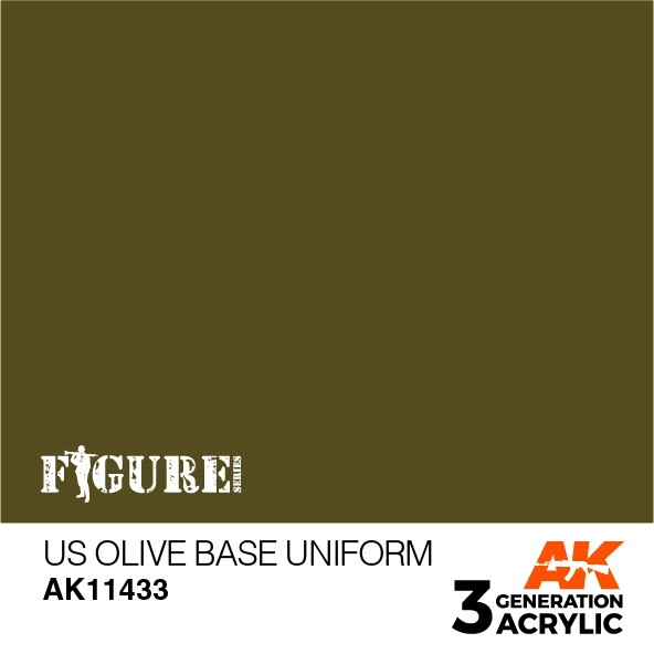 【新製品】AK11433 USオリーブドラブユニフォーム 【AKアクリル3G (サードジェネレーション)】