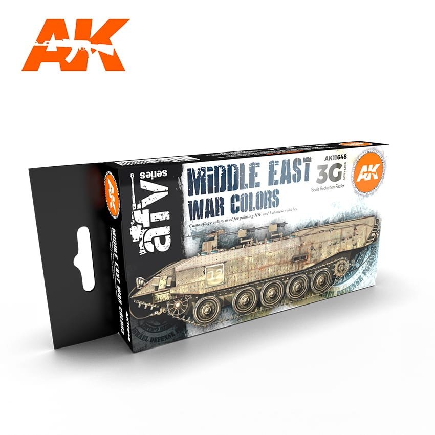 【新製品】AK11648 中東戦争AFV塗装色セット (17mlx6本) 【AKアクリル3G (サードジェネレーション)】