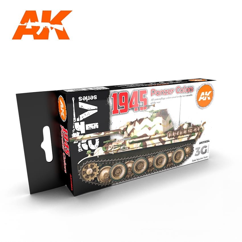 【新製品】AK11654 1945ドイツ軍後期塗装色セット (17mlx6本) 【AKアクリル3G (サードジェネレーション)】