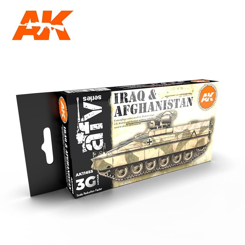 【新製品】AK11655 イラク・アフガニスタン塗装色セット (17mlx6本) 【AKアクリル3G (サードジェネレーション)】