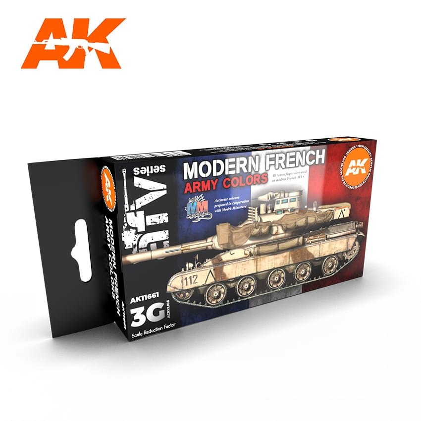 【新製品】AK11661 現用フランス軍AFVカラーセット (17mlx6本) 【AKアクリル3G (サードジェネレーション)】
