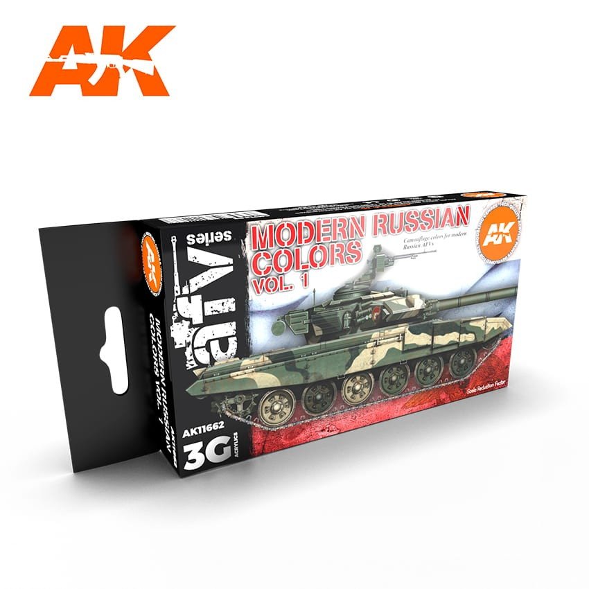 【新製品】AK11662 現用ロシア軍AFVカラーセット1 (17mlx6本) 【AKアクリル3G (サードジェネレーション)】