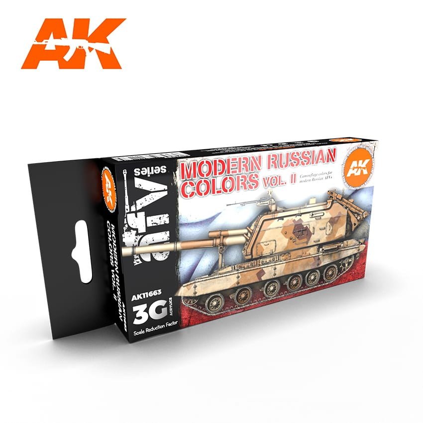 【新製品】AK11663 現用ロシア軍AFVカラーセット2 (17mlx6本) 【AKアクリル3G (サードジェネレーション)】