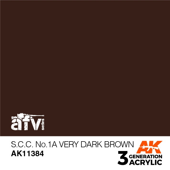 【新製品】AK11384 SCC No.1A ベリーダークブラウン 【AKアクリル3G (サードジェネレーション)】