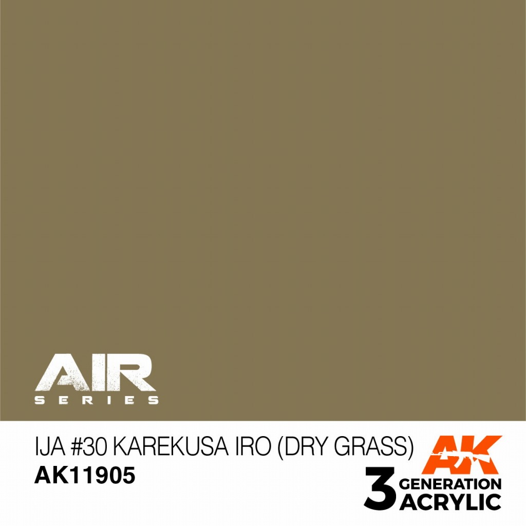【新製品】AK11905 日本陸軍機 #30 枯草色【AKアクリル3G AIR (サードジェネレーション)】