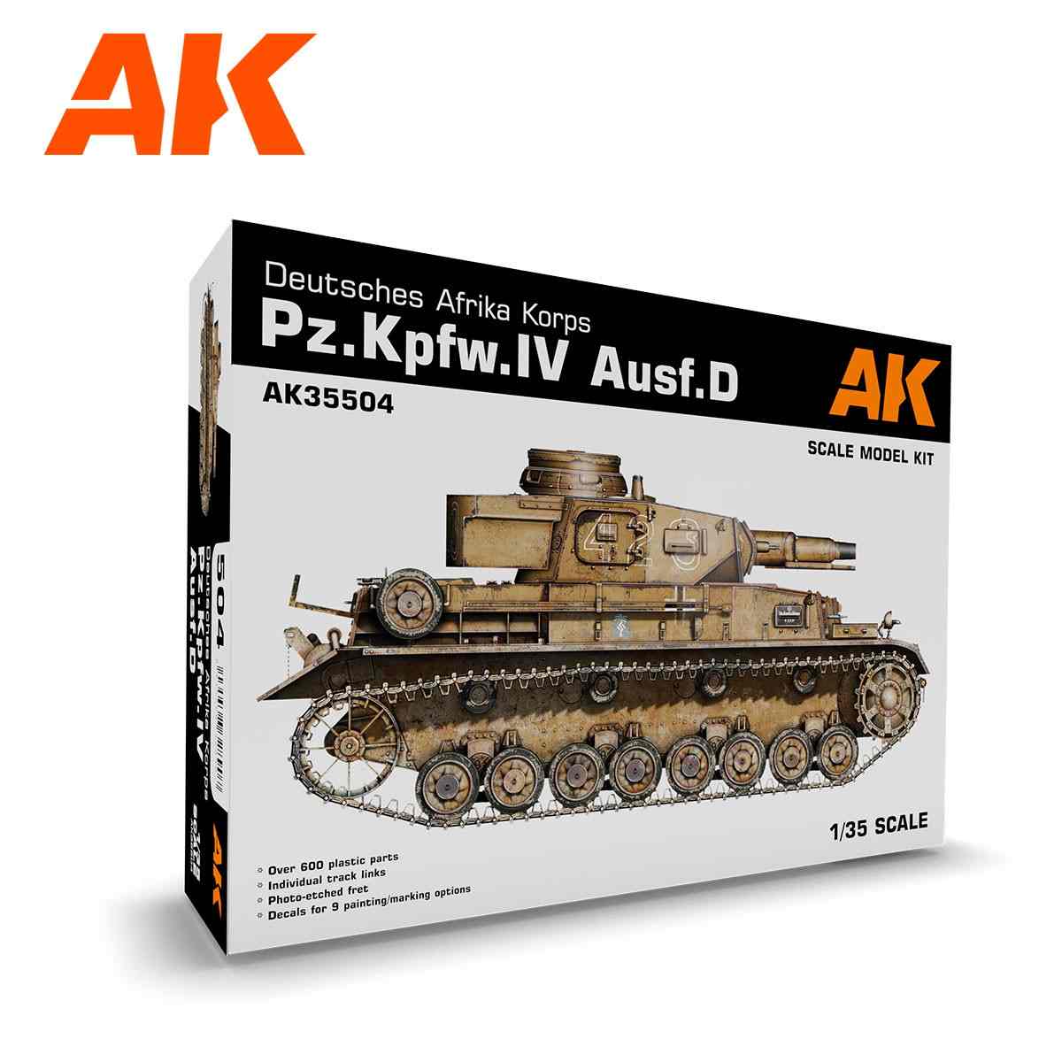 【新製品】AK35504 IV号戦車D型 アフリカ軍団