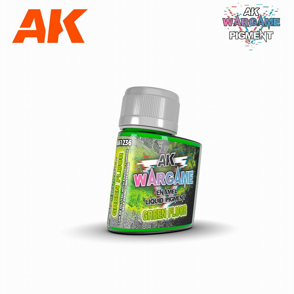 【新製品】AK01236 リキッドピグメント 蛍光グリーン
