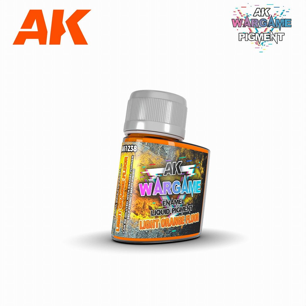 【新製品】AK01238 リキッドピグメント 蛍光ライトオレンジ