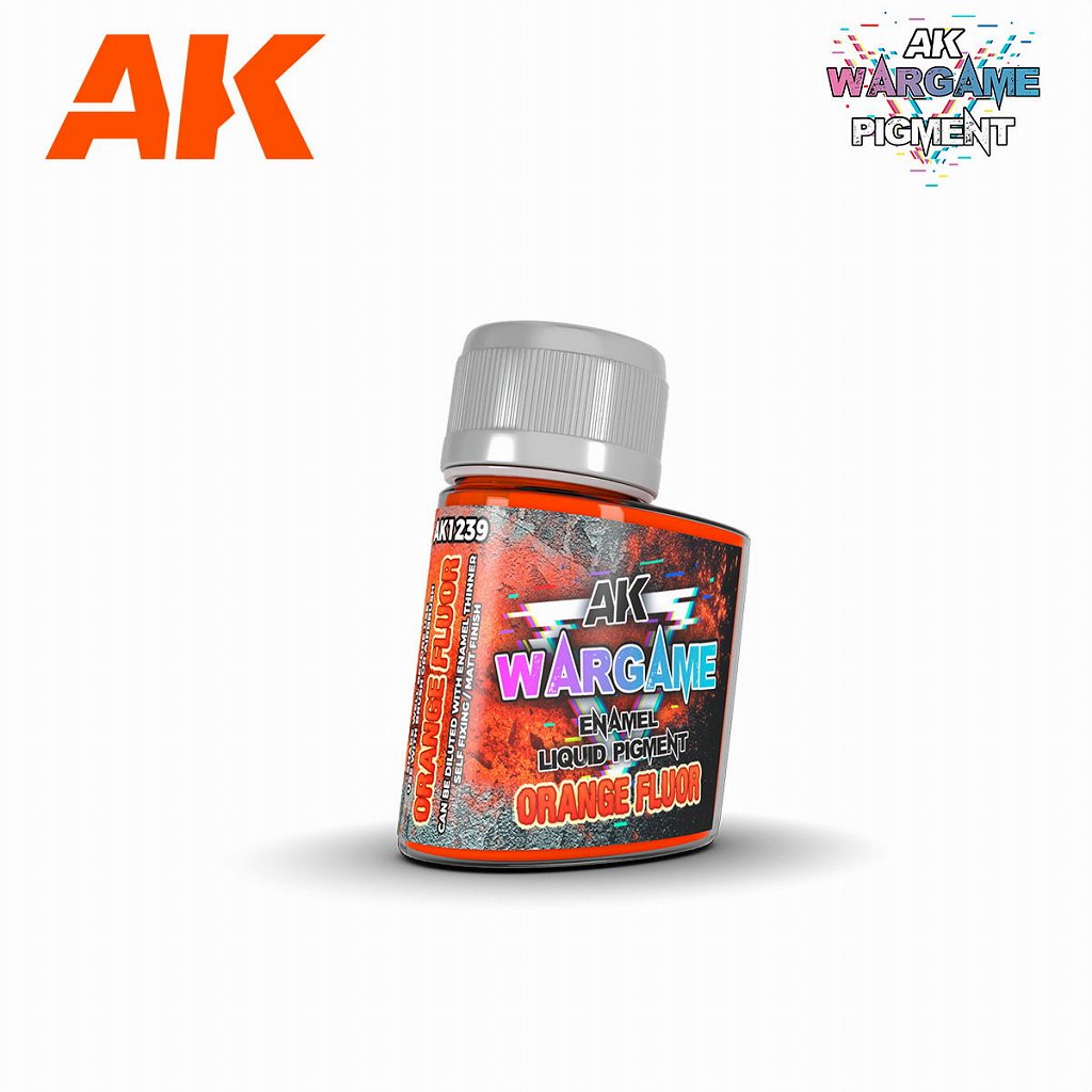 【新製品】AK01239 リキッドピグメント 蛍光オレンジ
