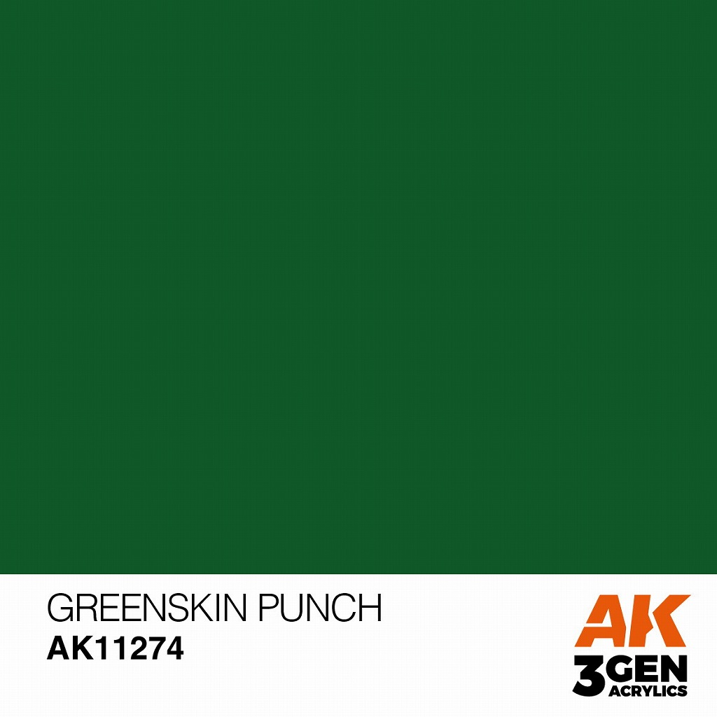 【新製品】AK11274 [3G]カラーパンチ・グリーンスキン