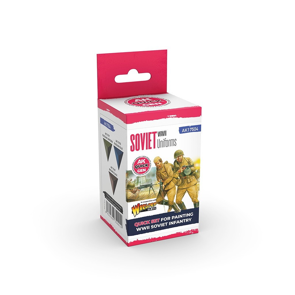【新製品】AK17504 [QG]WWII ソビエト軍ユニフォーム 3色セット【クイックGEN】
