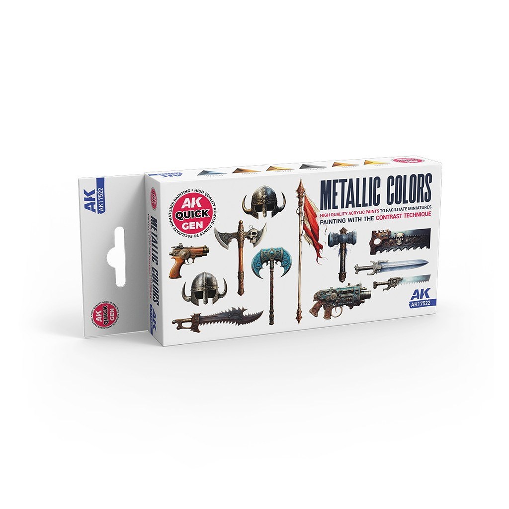 【新製品】AK17522 [QG]メタリック 6色セット【クイックGEN】