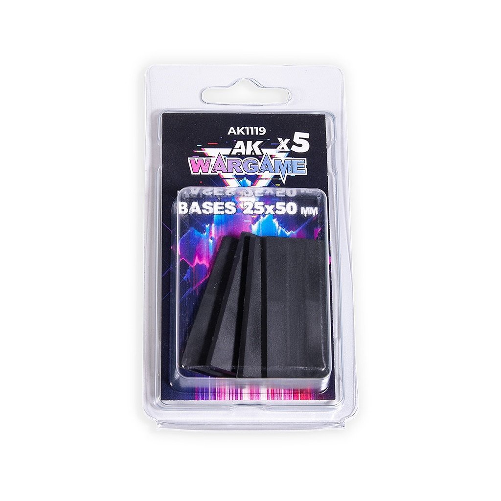 【新製品】AK01119 長方形ベース 25ｘ50ミリｘ5枚入り
