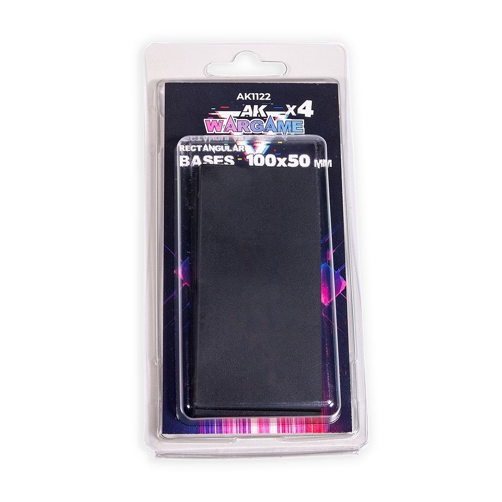 【新製品】AK01122 長方形ベース 100ｘ50ミリｘ4枚入り