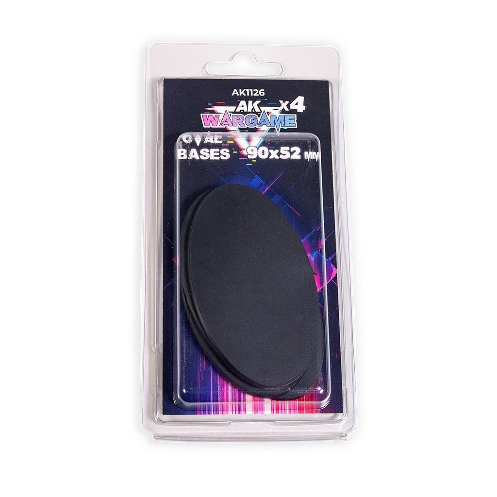 【新製品】AK01126 楕円形ベース 90ｘ52ミリｘ4枚入り