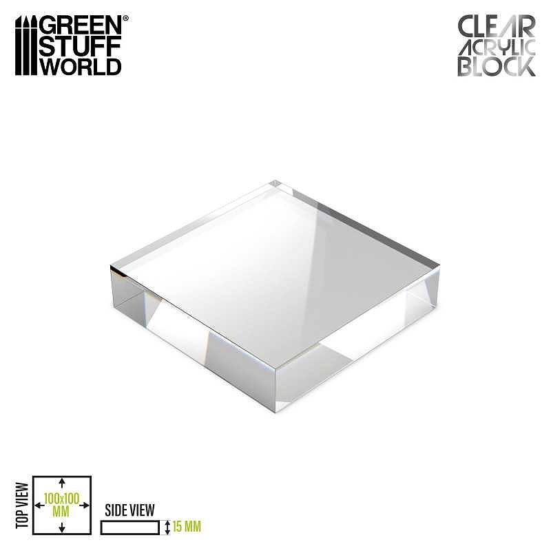 【新製品】GSWD-5855 アクリル展示台 100x100x15mm