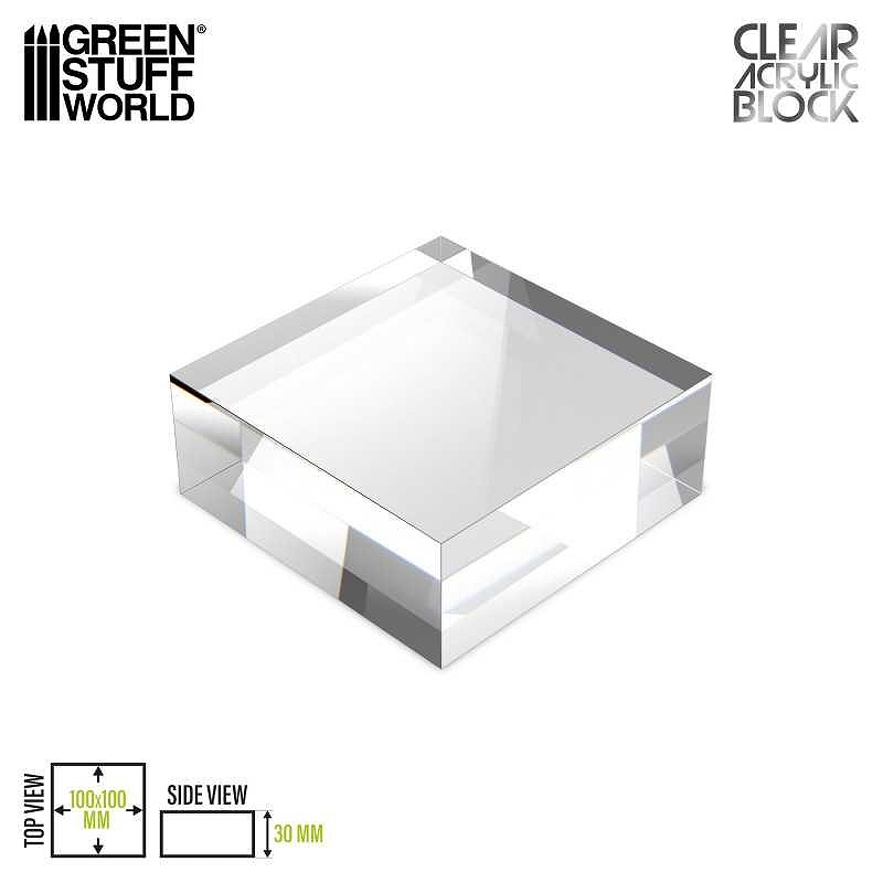 【新製品】GSWD-5859 アクリル展示台 100x100x30mm