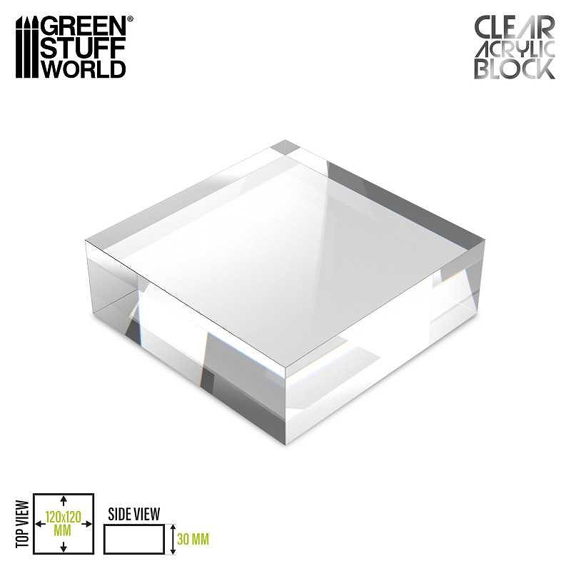 【新製品】GSWD-5860 アクリル展示台 120x120x30mm