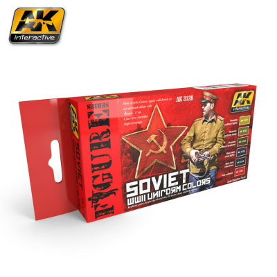 【新製品】AK3120)WWII ソビエト軍ユニフォームカラーセット