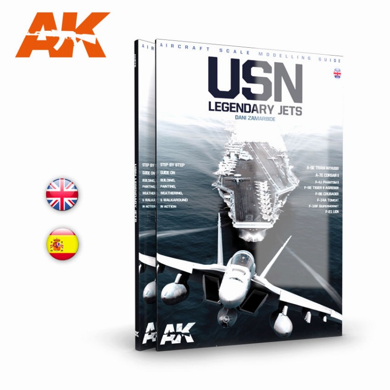 【新製品】AK278)USNレジェンダリージェッツ　アメリカ海軍ジェット戦闘機モデリング