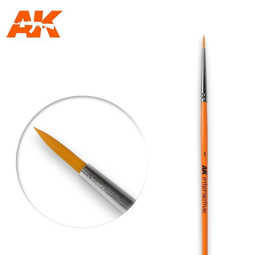 【新製品】AK00603 丸筆1 人工毛