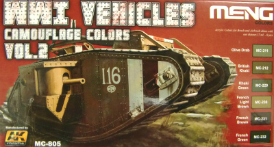 【新製品】MC805)WWI 車輌迷彩カラーセット2