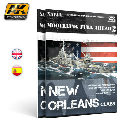 【新製品】AK895)モデリング・フル・アヘッド 2 ニューオーリンズ級重巡洋艦