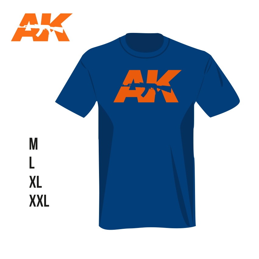 【新製品】AK903-1 AK Tシャツ ブルー Mサイズ