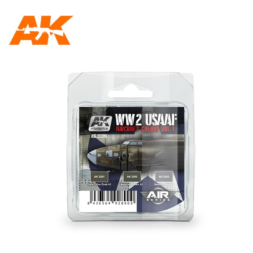 【新製品】AK2200 WWII アメリカ陸軍航空隊カラーズ Vol.1