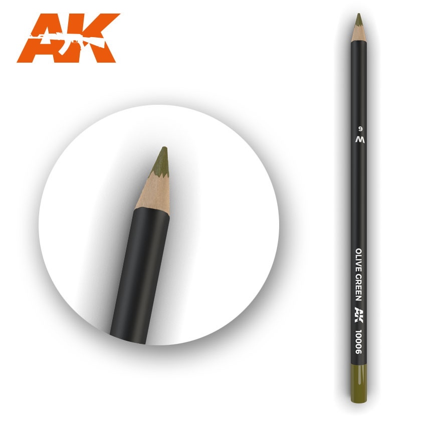 【新製品】AK10006 ウェザリングペンシル オリーブグリーン